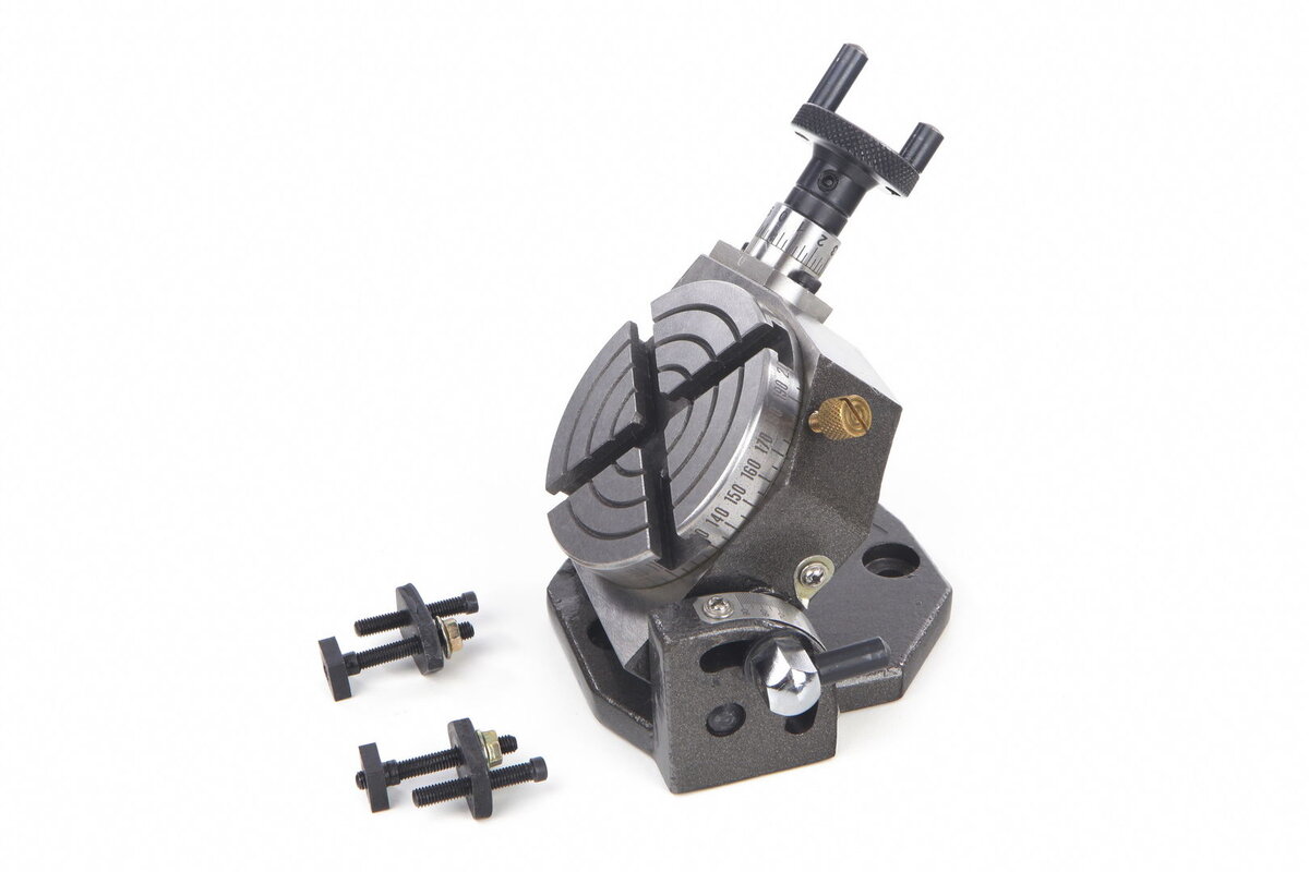 HBM 100 mm kippbarer Teilungstisch mit Spannsatz Modell 1