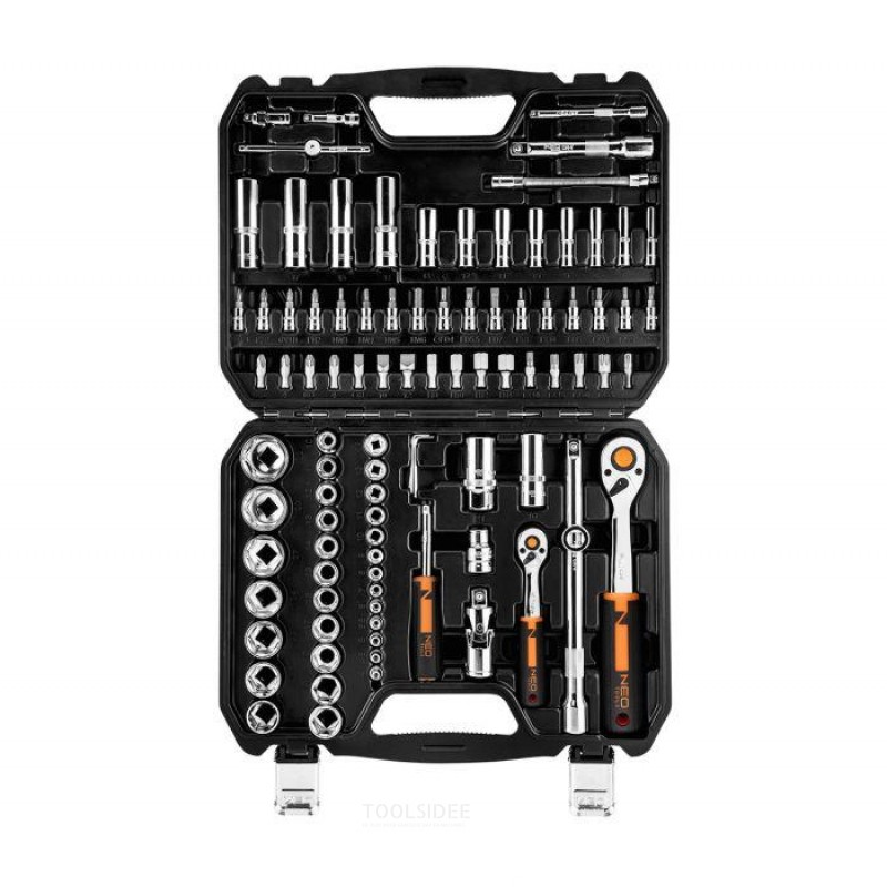 NEO socket set 94 pieces, 1/4 and 1/2