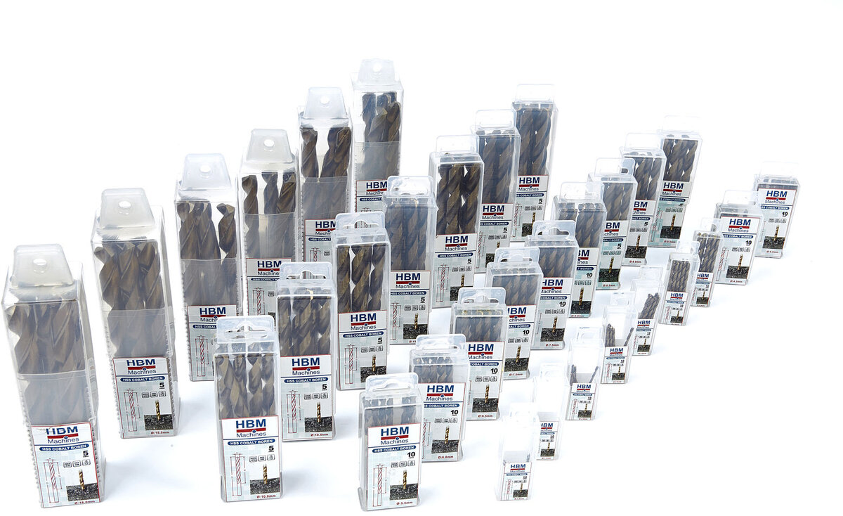 HBM koboltboringer Pakket per 5 og 10 stk