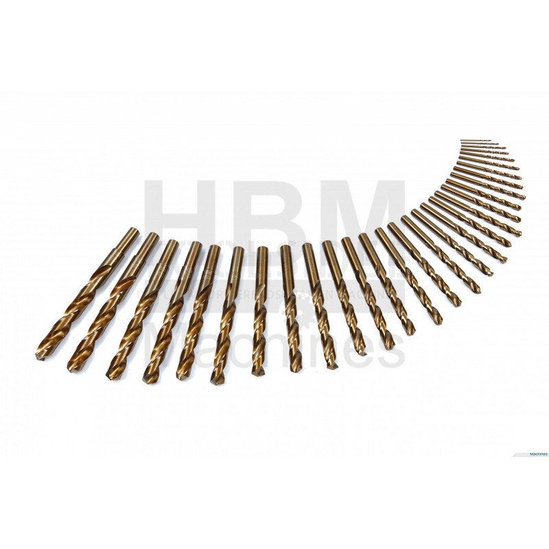 HBM cobalt drills packed per 5 and 10 pieces