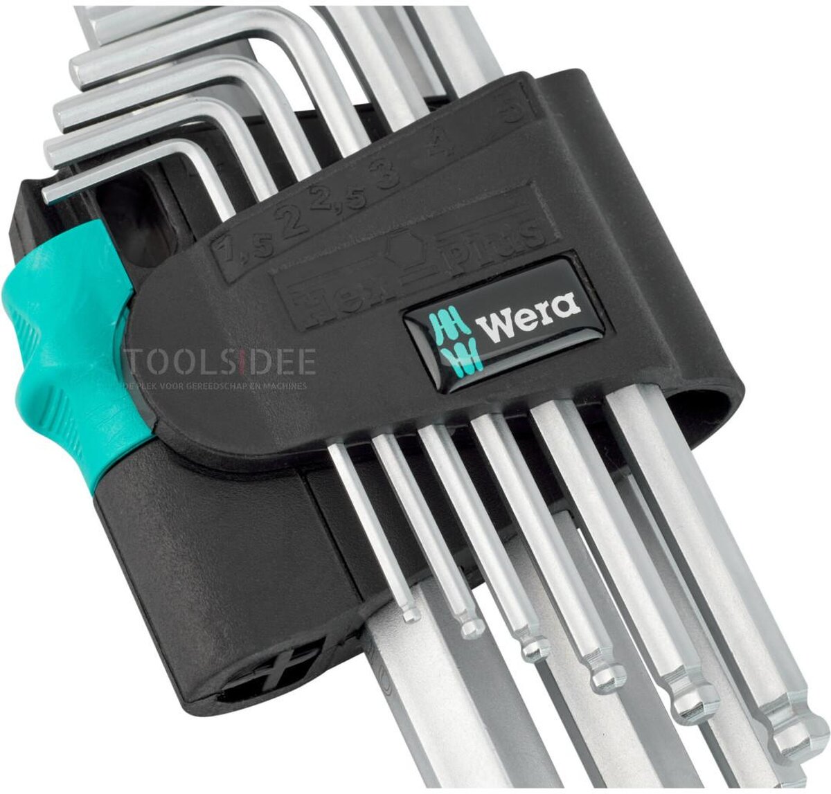 Wera Winkel-Innensechskant-Steckschlüsselsatz 1,5-10 mm kurzer Kugelkopf 