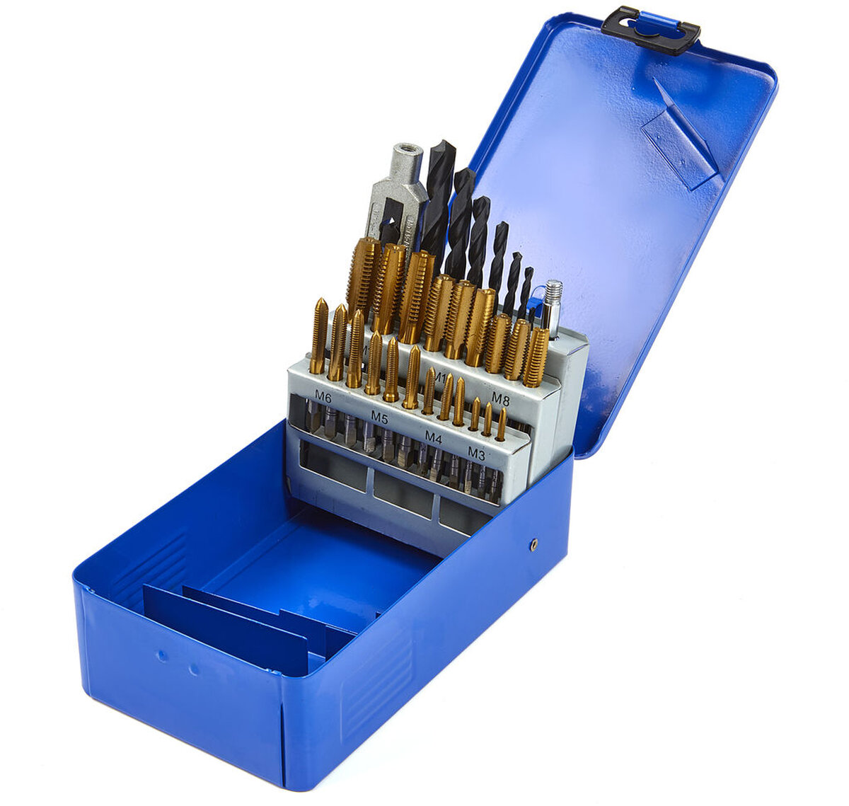 HBM 29 Delige Tapset M3 - M12 inclusief boren en Wringijzer