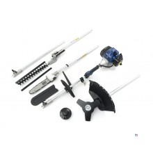 HBM 4 i 1 børsteklipper / gresstrimmer / hekksaks / motorsag / tresag - 42,7 cc 