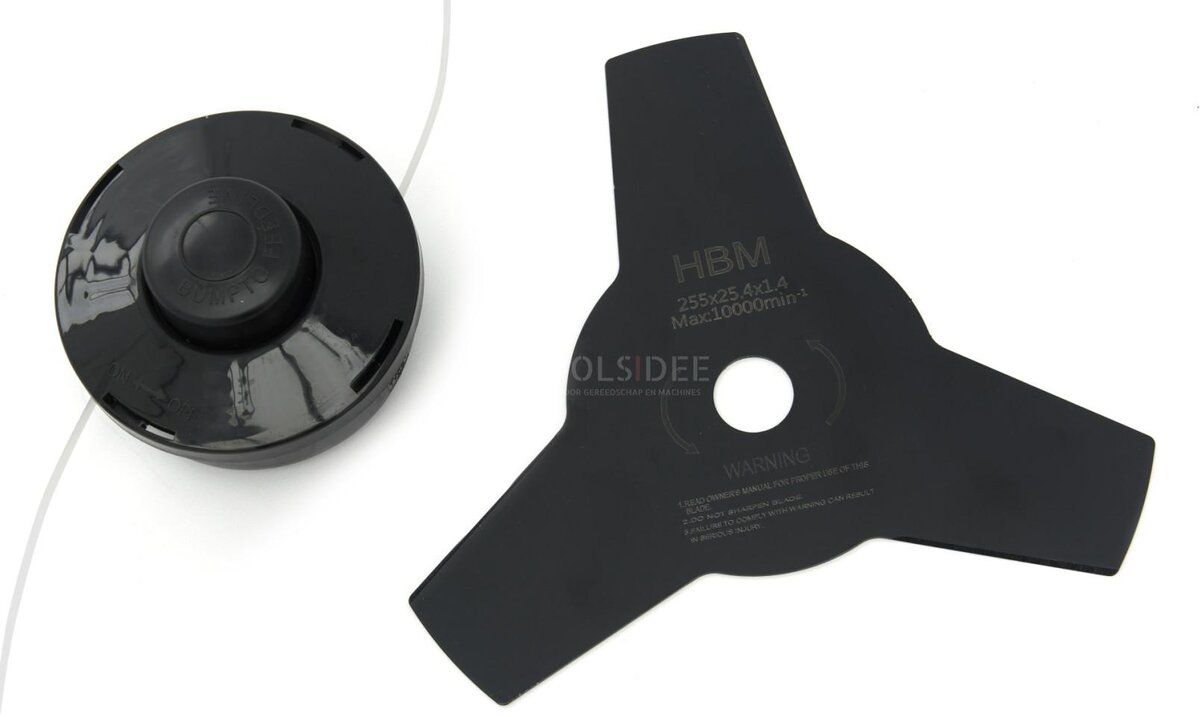 HBM 4 i 1 børsteklipper / gresstrimmer / hekksaks / motorsag / tresag - 42,7 cc 