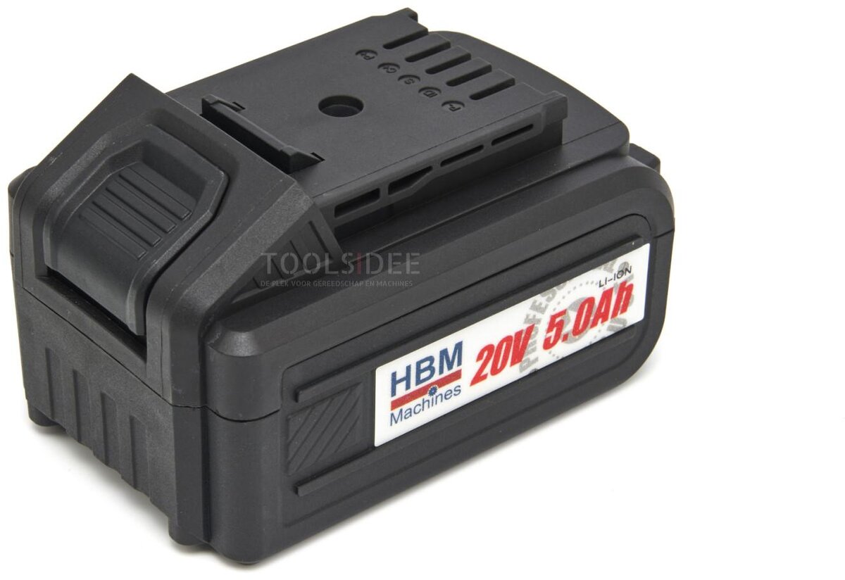 HBM Li-Ion batteri 20 Volt 5,0 Ah Effekt20,5 HBM Li-Ion batteri 20 Volt 5,0 Ah Effekt20,5