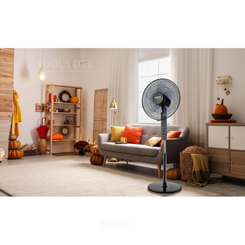 NEO Tools Professional Standing Fan 45 Watt with Remote Control
