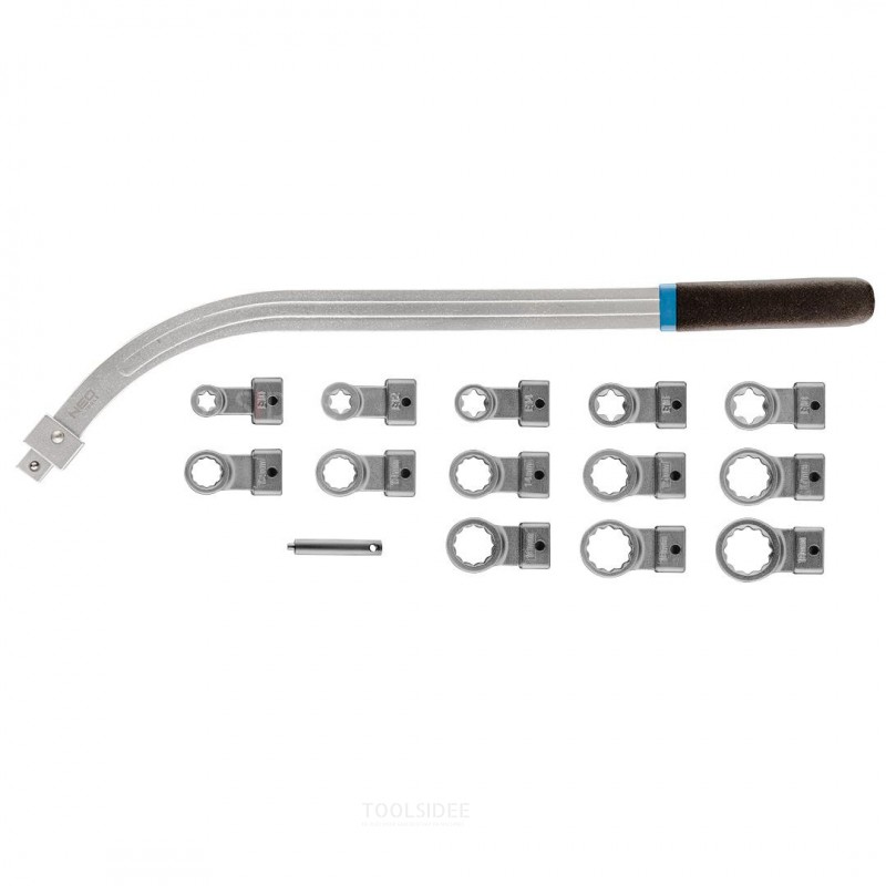 Chiave per tubi in alluminio con vite 18 / 410 mm