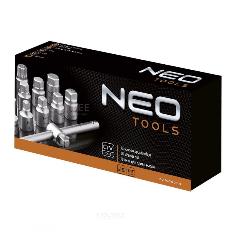 NEO socket set for oil drainage