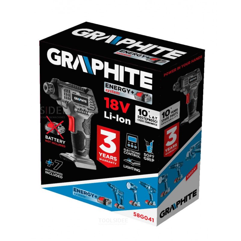 Compresor de batería GRAFITO - energía li-ion 18v +