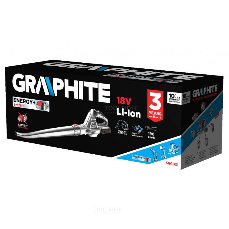 GRAPHITE løvblæser 18v li-ion, energi +