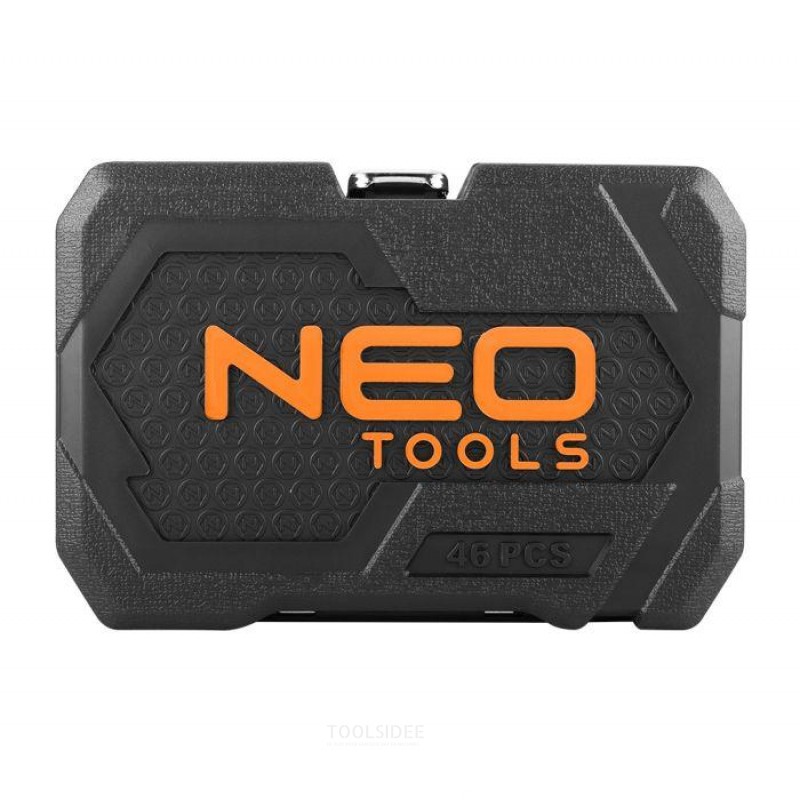 NEO socket set 1/4 - 46 pieces