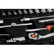 NEO socket set 1/4 - 46 pieces