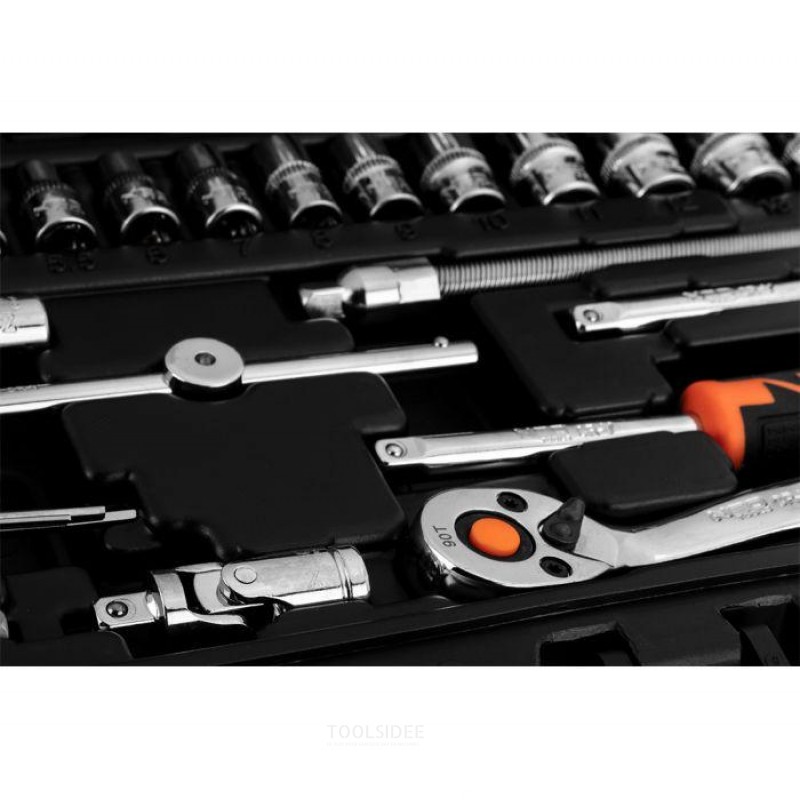 NEO socket set 1/4 - 46 pieces
