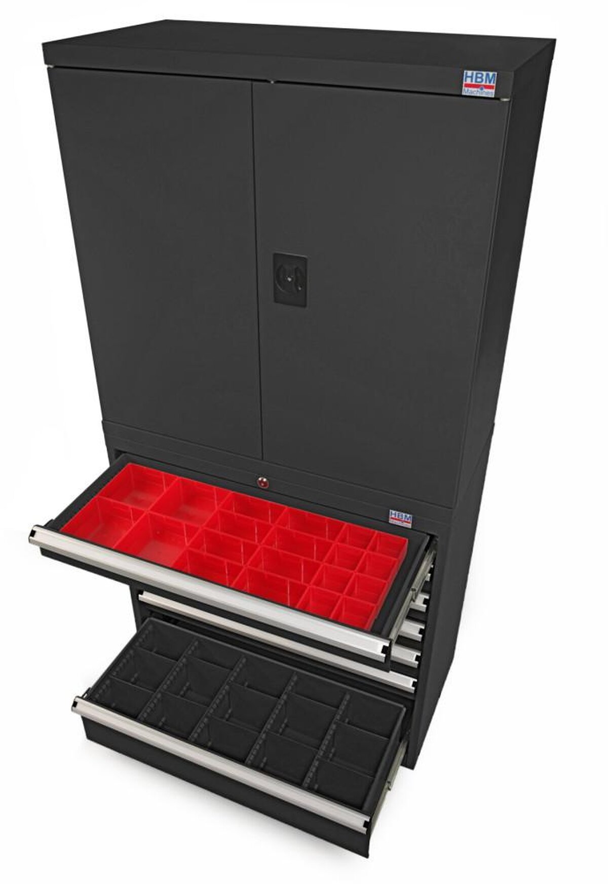 HBM Profi-Kombinationsschrank schwarz 