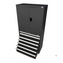 HBM Profi-Kombinationsschrank schwarz 