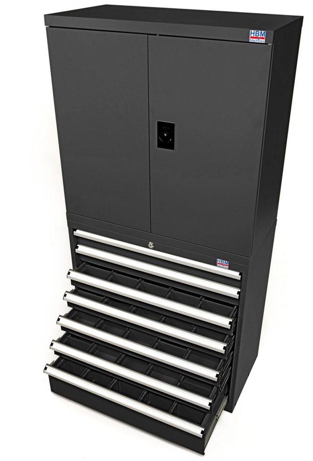 HBM Profi-Kombinationsschrank schwarz 