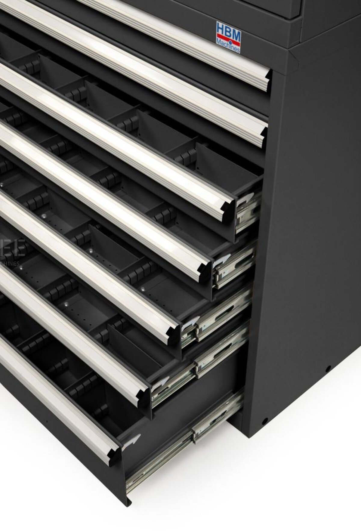 HBM Profi-Kombinationsschrank schwarz 
