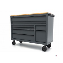 HBM Werkzeugwagen, 8 Schubladen, 142 cm, grau 
