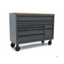 HBM Werkzeugwagen, 8 Schubladen, 142 cm, grau 
