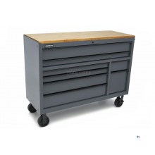 HBM Werkzeugwagen, 8 Schubladen, 142 cm, grau 