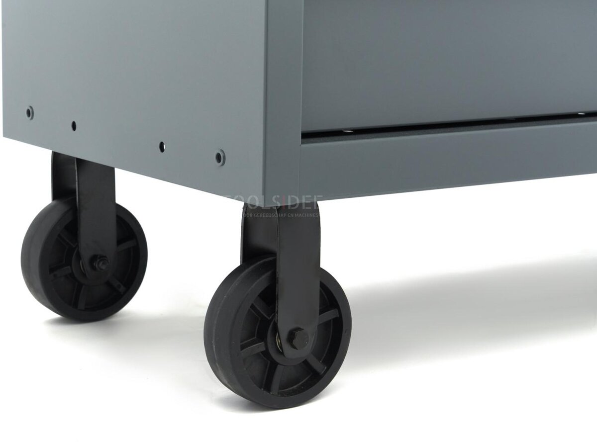 HBM Werkzeugwagen, 8 Schubladen, 142 cm, grau 