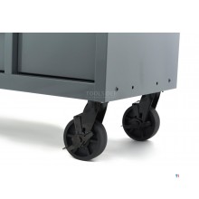 HBM Werkzeugwagen, 8 Schubladen, 142 cm, grau 