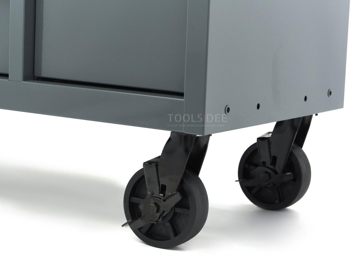 HBM Werkzeugwagen, 8 Schubladen, 142 cm, grau 