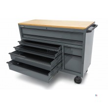 HBM Werkzeugwagen, 8 Schubladen, 142 cm, grau 