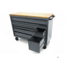 HBM Werkzeugwagen, 8 Schubladen, 142 cm, grau 