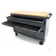 HBM Werkzeugwagen, 8 Schubladen, 142 cm, grau 