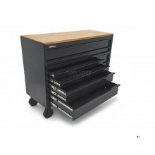 HBM værktøjsvogn, 8 skuffer, 142 cm, sort HBM værktøjsvogn, 8 skuffer, 142 cm, sort