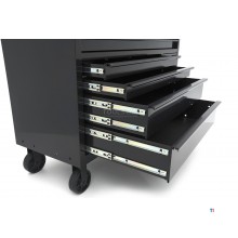 HBM værktøjsvogn, 8 skuffer, 142 cm, sort HBM værktøjsvogn, 8 skuffer, 142 cm, sort