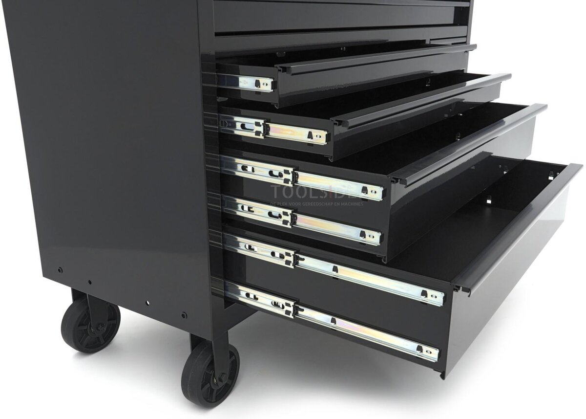 HBM værktøjsvogn, 8 skuffer, 142 cm, sort HBM værktøjsvogn, 8 skuffer, 142 cm, sort