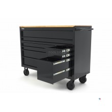 HBM værktøjsvogn, 8 skuffer, 142 cm, sort HBM værktøjsvogn, 8 skuffer, 142 cm, sort
