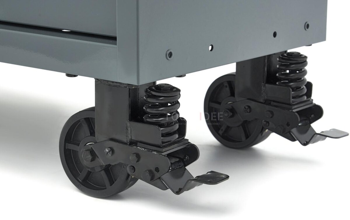 HBM verktøyvogn, 14 skuffer, 182 cm, grå 