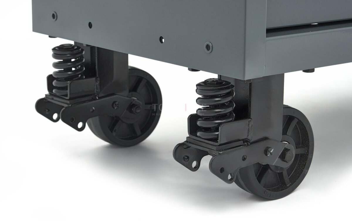 HBM verktøyvogn, 14 skuffer, 182 cm, grå 