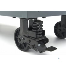 HBM verktøyvogn, 14 skuffer, 182 cm, grå 