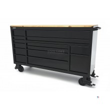 HBM Werkzeugwagen, 14 Schubladen, 182 cm, schwarz 