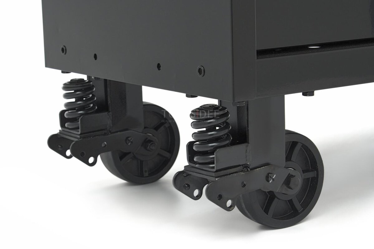 HBM Werkzeugwagen, 14 Schubladen, 182 cm, schwarz 