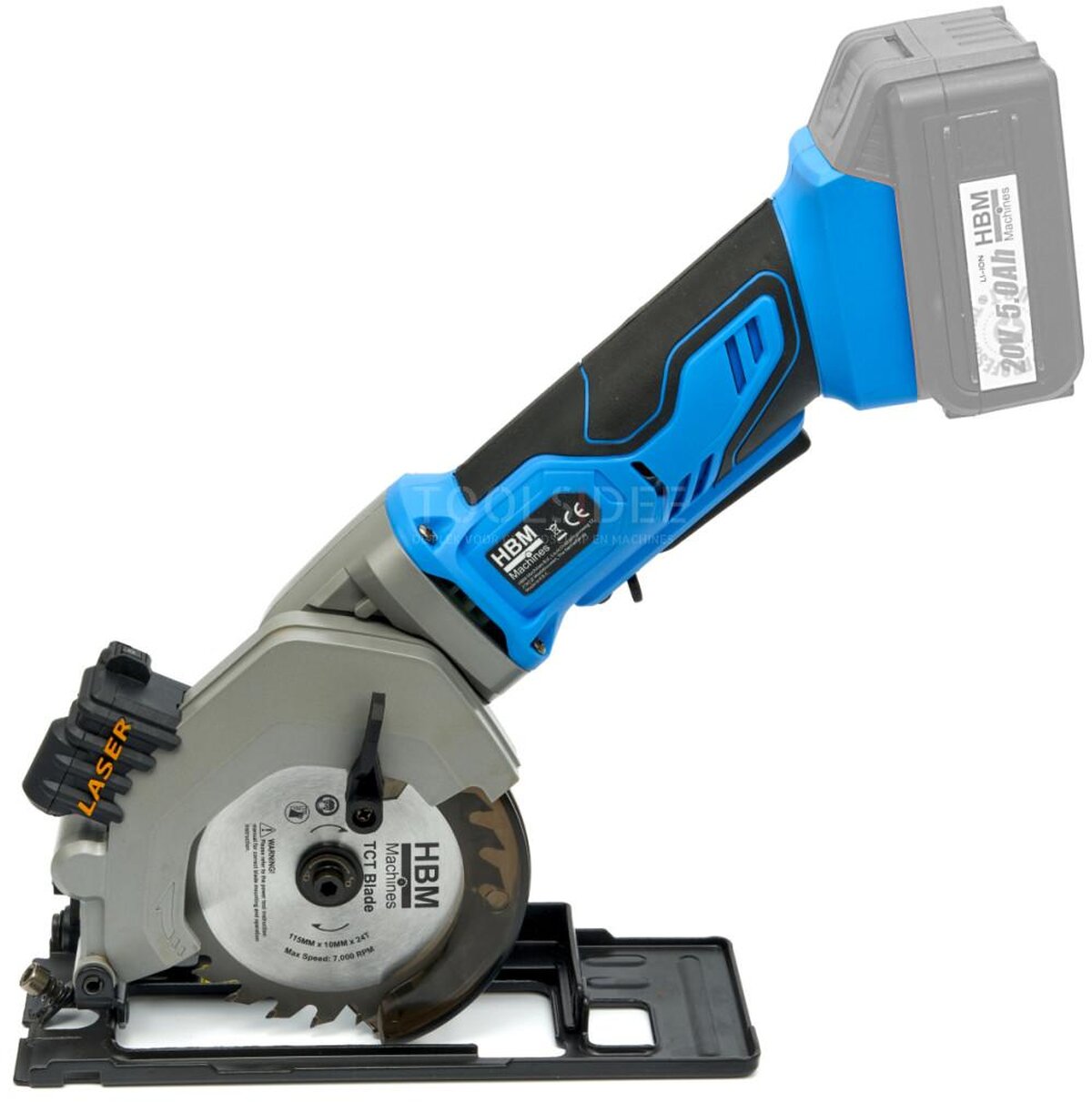 HBM akku rundsav 115 mm 20 Volt 