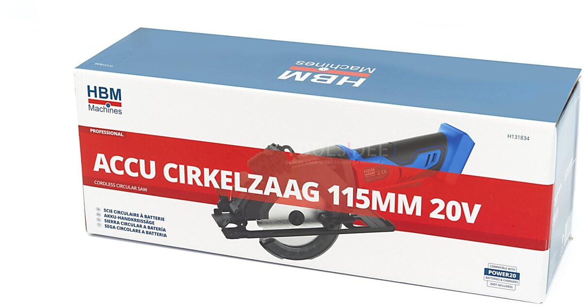 HBM akku rundsav 115 mm 20 Volt 