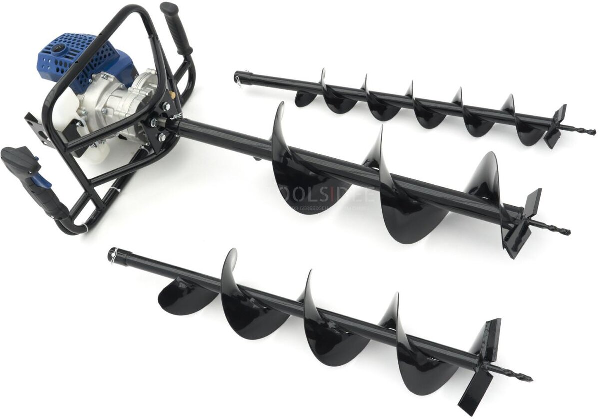 HBM Grondboor met benzine motor 51,2 cc 