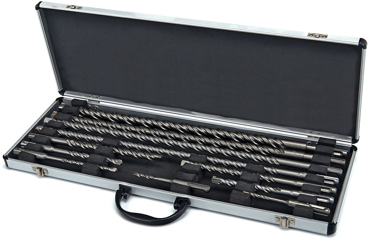 HBM 11 stykke SDS Borenset i aluminiumsveske