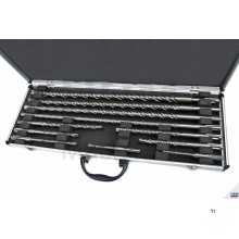 HBM 11 stykke SDS Borenset i aluminiumsveske