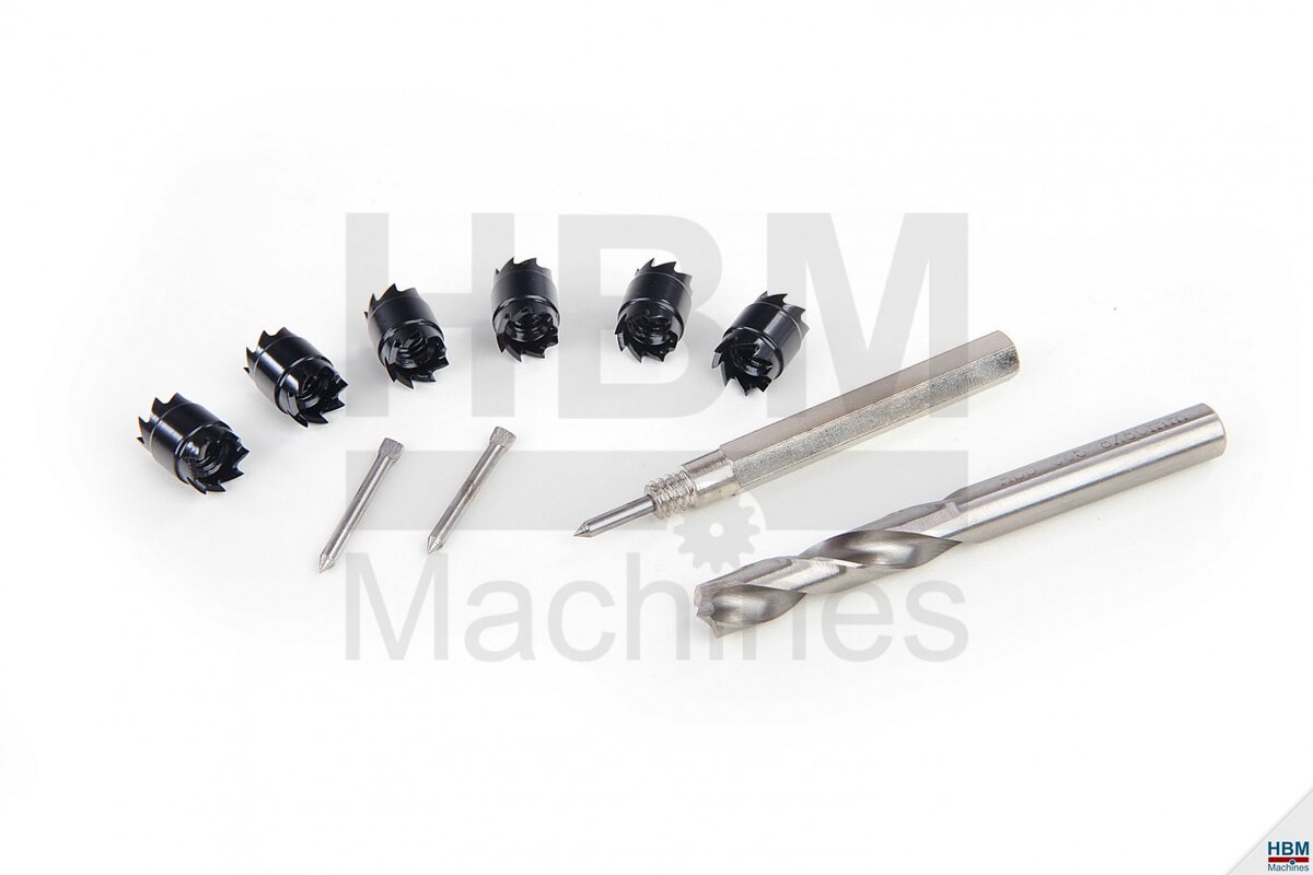 HBM 12-piece spot welding drill set