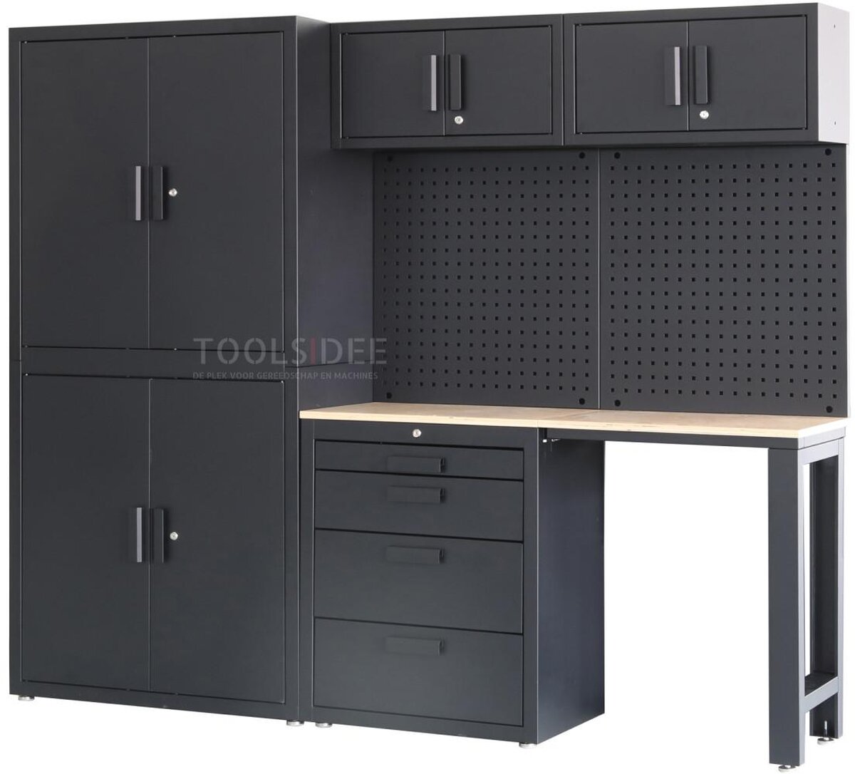 HBM premium modulært verkstedsystem, 8 deler, matt svart HBM premium modulært verkstedsystem, 8 deler, matt svart