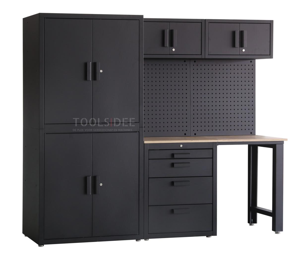 HBM premium modulært verkstedsystem, 8 deler, matt svart HBM premium modulært verkstedsystem, 8 deler, matt svart