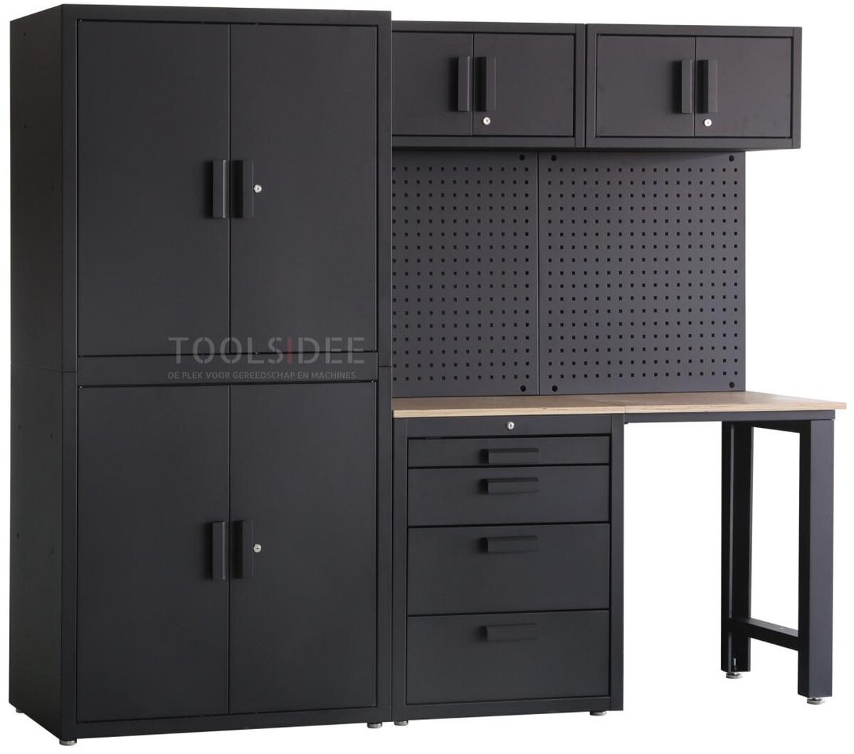 HBM premium modulært verkstedsystem, 8 deler, matt svart HBM premium modulært verkstedsystem, 8 deler, matt svart