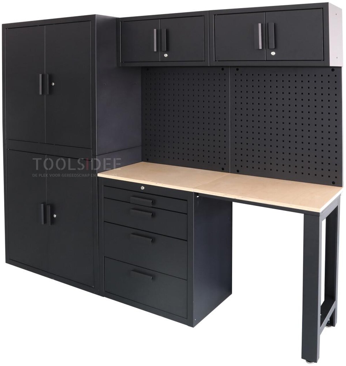 HBM premium modulært verkstedsystem, 8 deler, matt svart HBM premium modulært verkstedsystem, 8 deler, matt svart