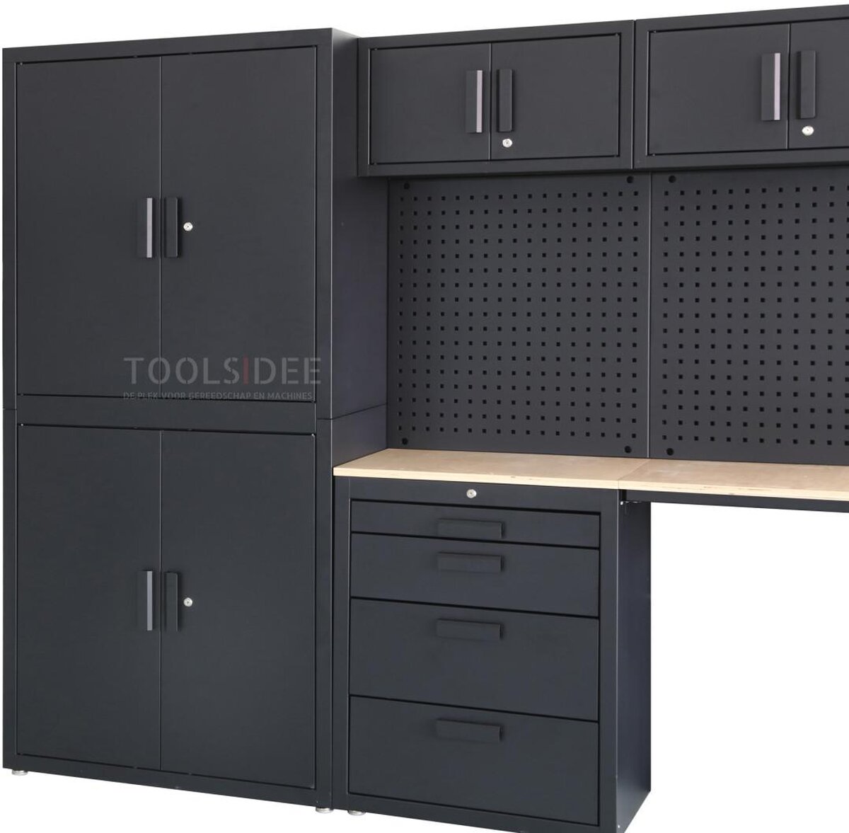 HBM premium modulært verkstedsystem, 8 deler, matt svart HBM premium modulært verkstedsystem, 8 deler, matt svart